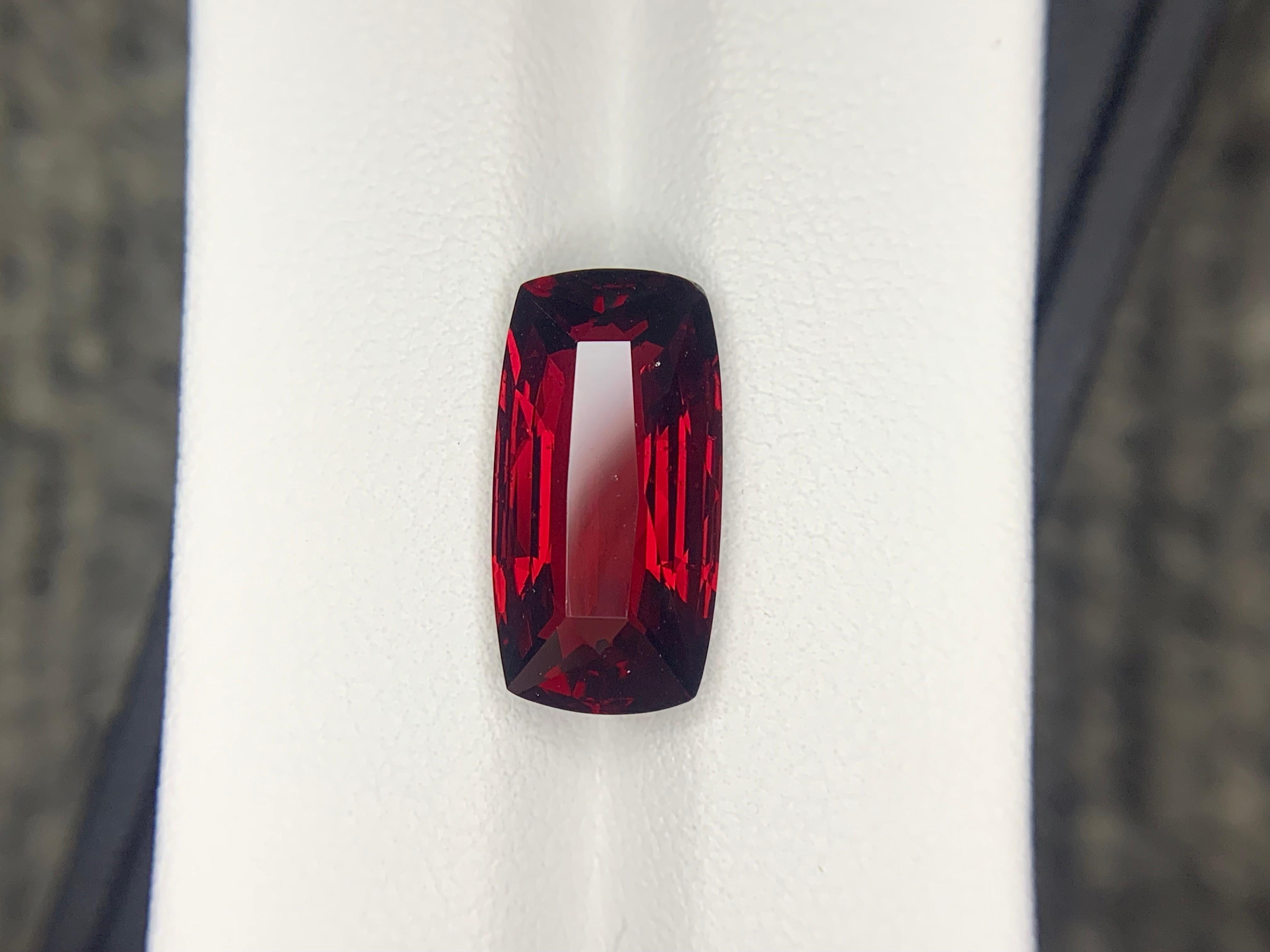 Taille coussin AIG Certified 9.96 Carat Natural Loose Almandine Garnet Cushion Shape Gemstone (pierre précieuse en forme de coussin) en vente