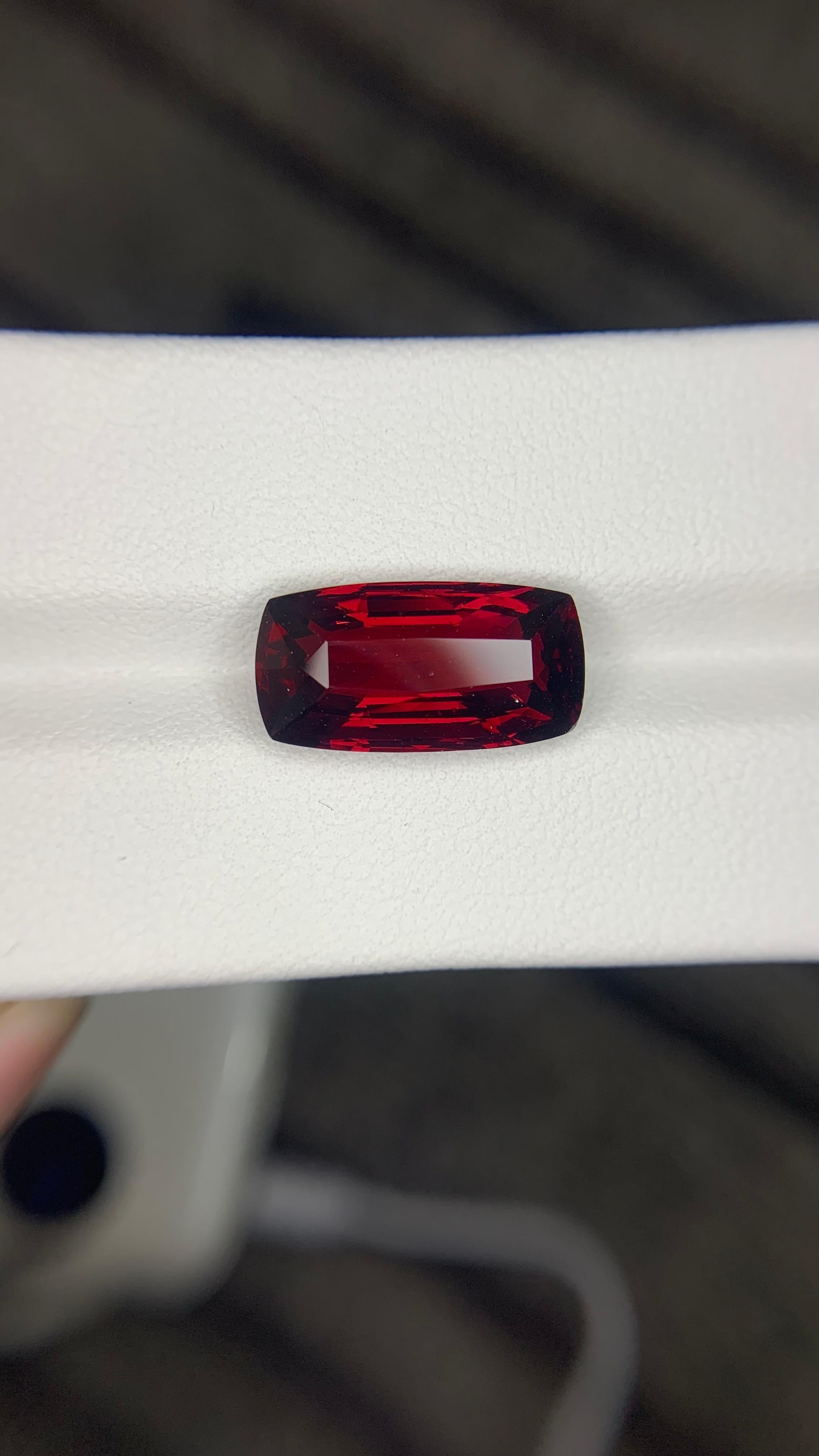 AIG Certified 9.96 Carat Natural Loose Almandine Garnet Cushion Shape Gemstone (pierre précieuse en forme de coussin) en vente 3