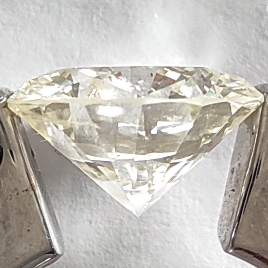 Donna Anello di fidanzamento in oro 18K con diamante certificato AIG: anello con diamante da 4 carati in vendita