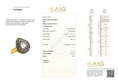 AIG Certified Vintage 1.24tcw Diamond Ring