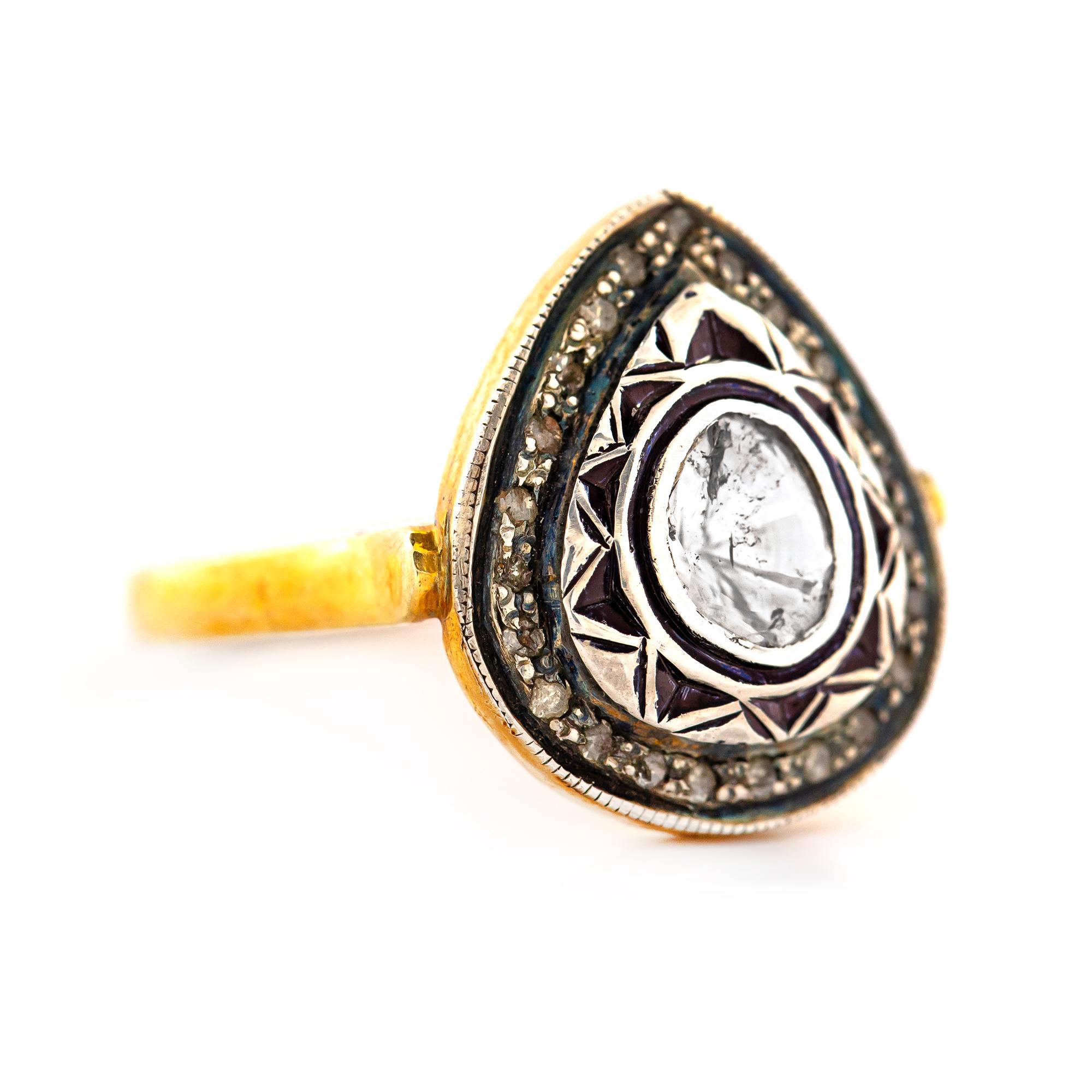 Women's or Men's AIG Certified Vintage 1.24tcw Diamond Ring For Sale