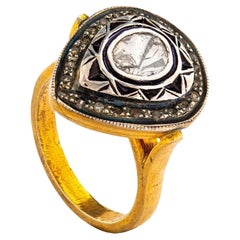 AIG Certified Vintage 1.24tcw Diamond Ring