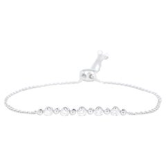 AIG Certified White Golden Bracelet with Diamonds
