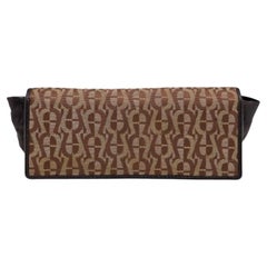 Portafoglio continentale con patta in tela e pelle Aigner Beige/Marrone