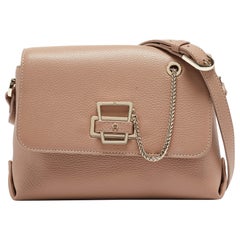 Aigner Beige Leather Isabela Shoulder Bag