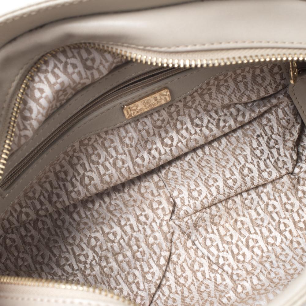 Aigner Beige Leather Small Satchel 4