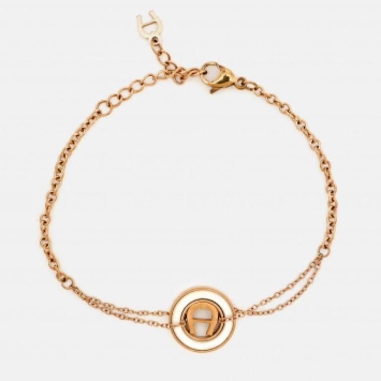 Aigner Bella Bracelet en nacre d'or en vente 2