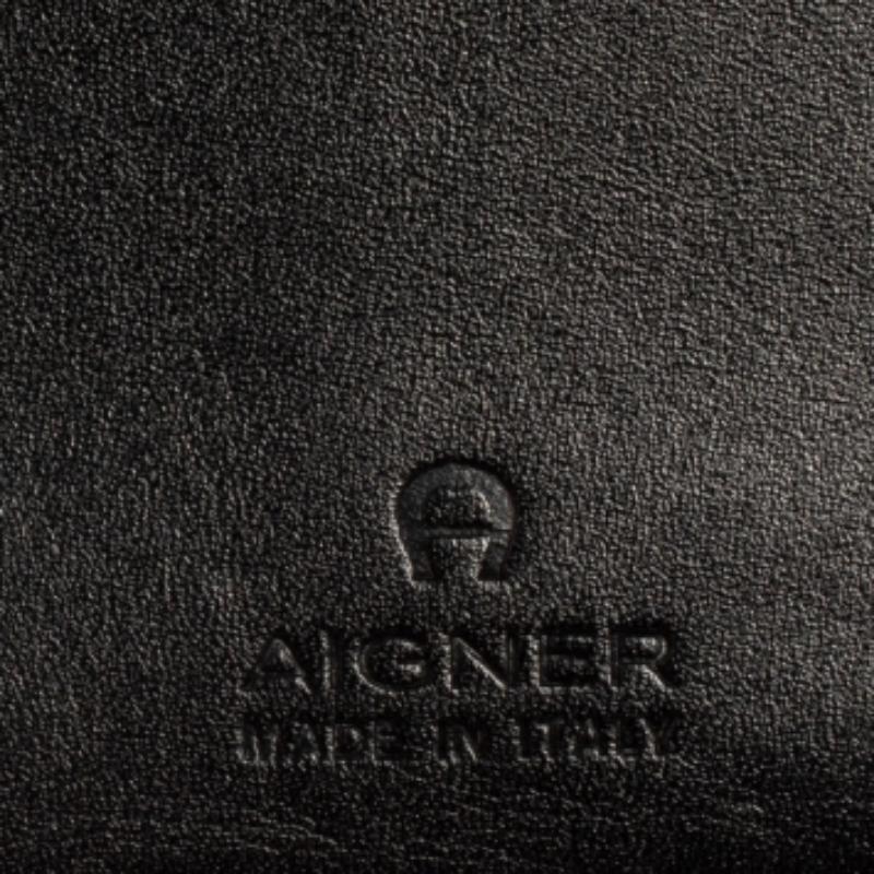 Aigner Black Leather Card Holder For Sale 5