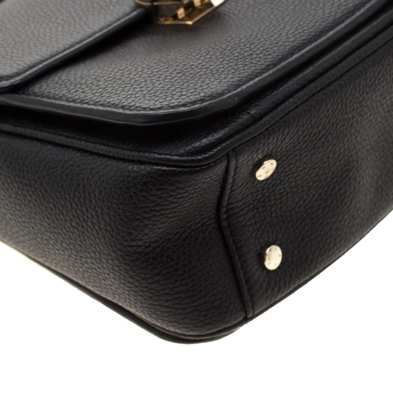 Aigner Black Leather Genoveva Top Handle Bag 3