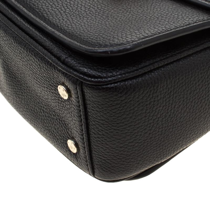 Aigner Black Leather Genoveva Top Handle Bag 2