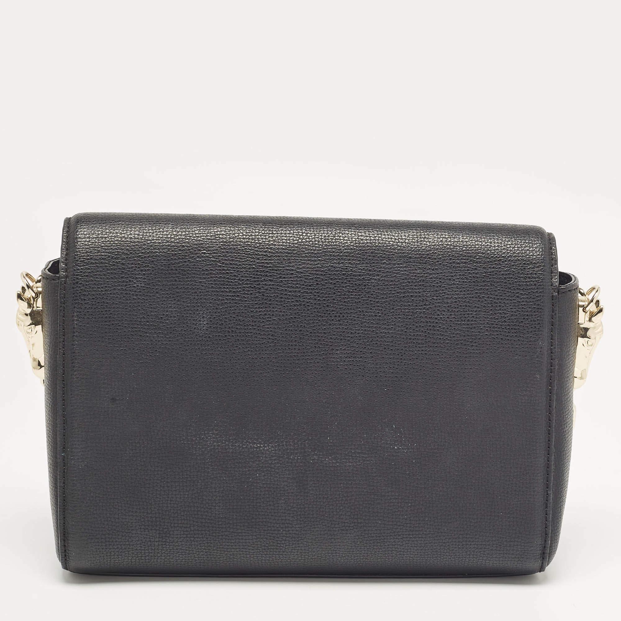 Bolso Aigner Grazia de piel negra en Bastante bueno estado para la venta en Dubai, Al Qouz 2