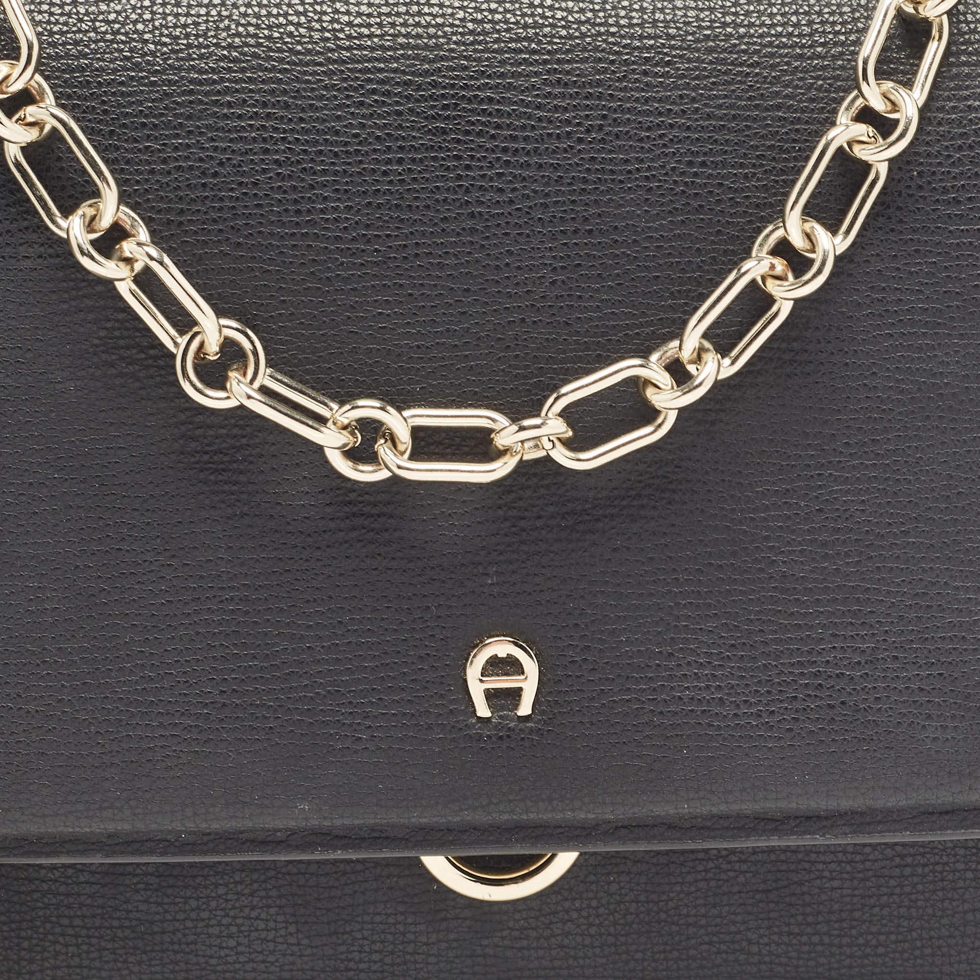 De las mujeres Bolso Aigner Grazia de piel negra en venta