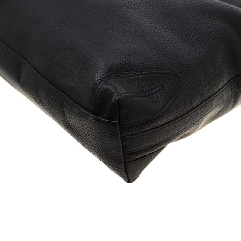 Aigner Black Leather Large Arya Hobo 3