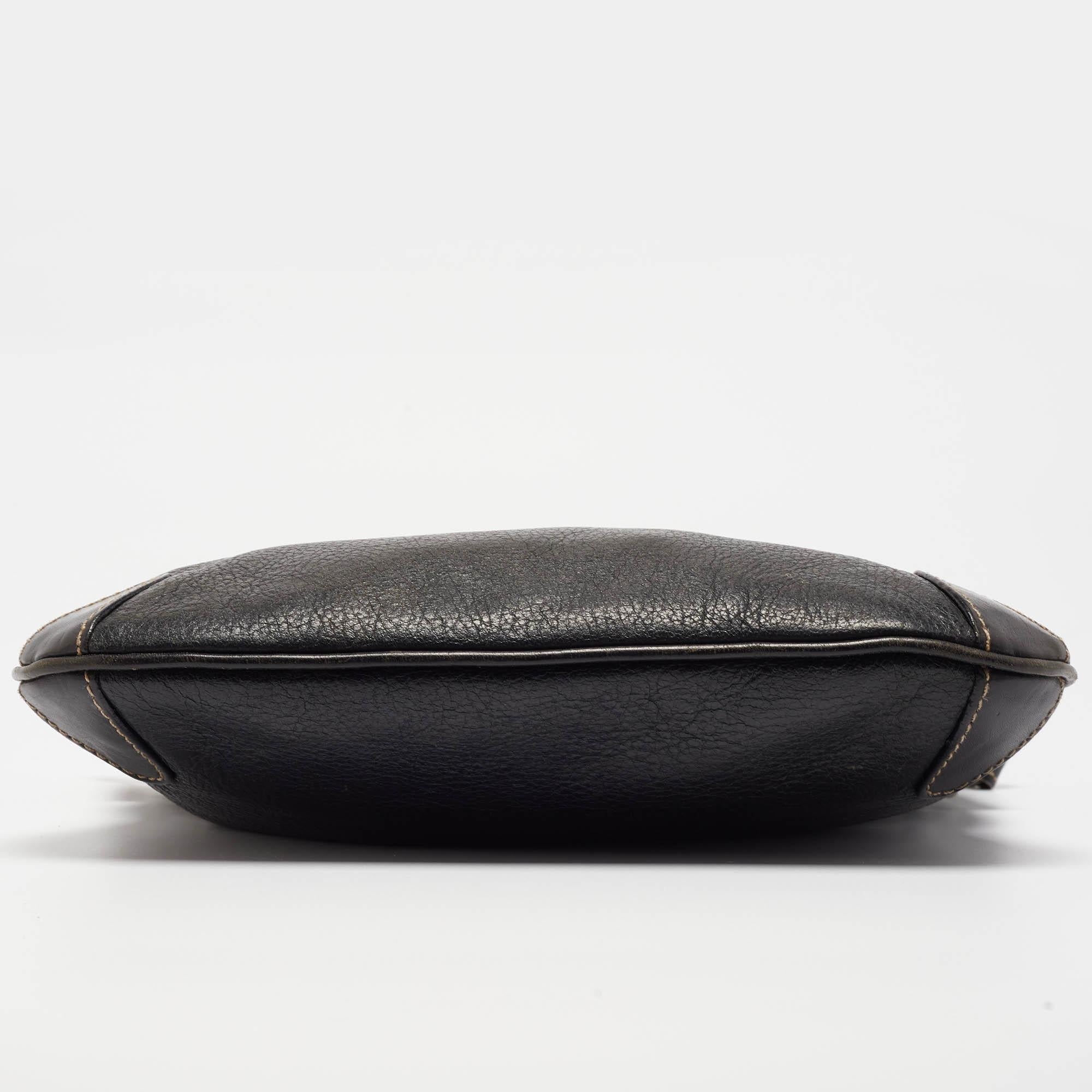 Bolso Messenger Aigner Logo Piel Negro en venta 2