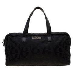Aigner Black Nylon Satchel