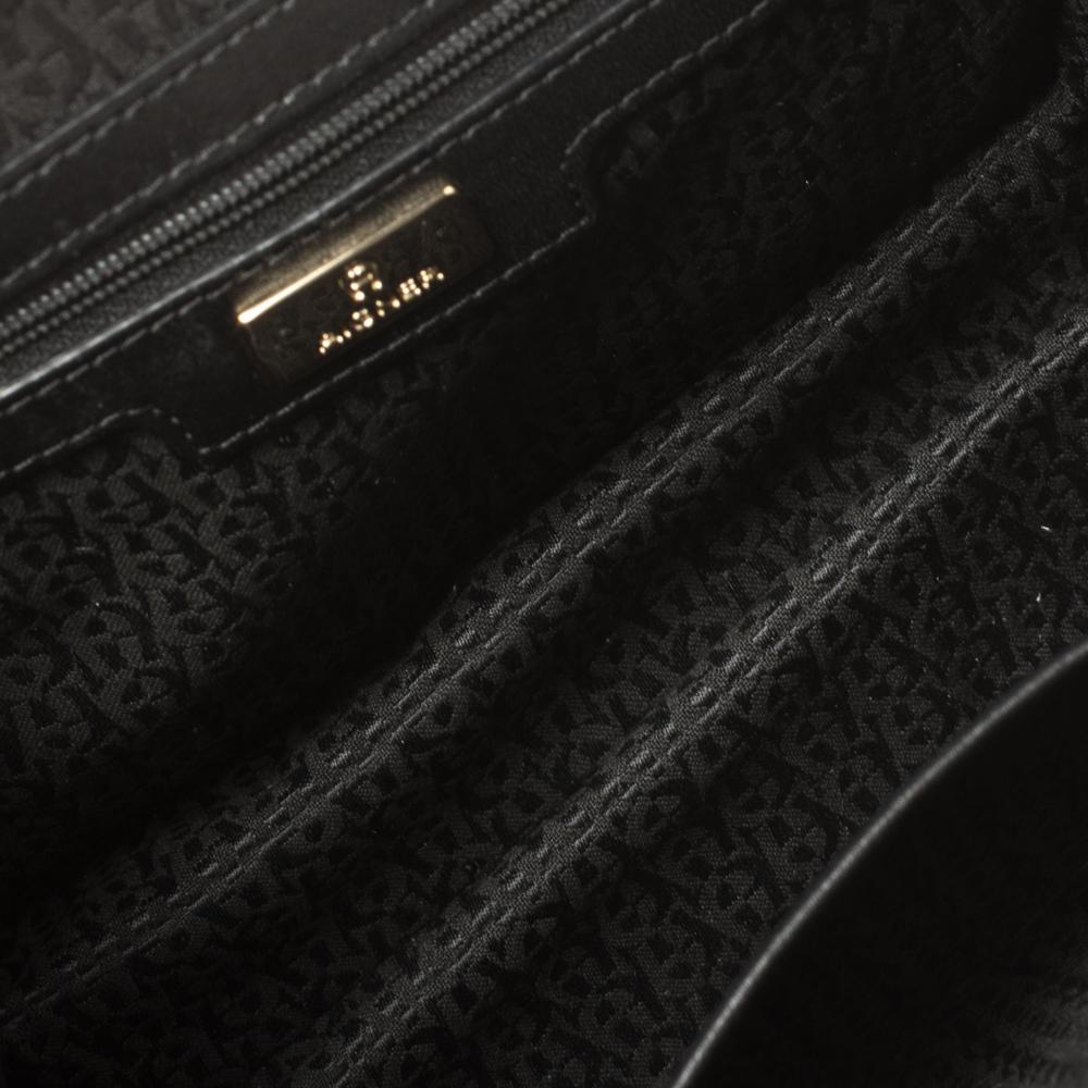 Aigner Black Quilted Leather Diadora Shoulder Bag 5