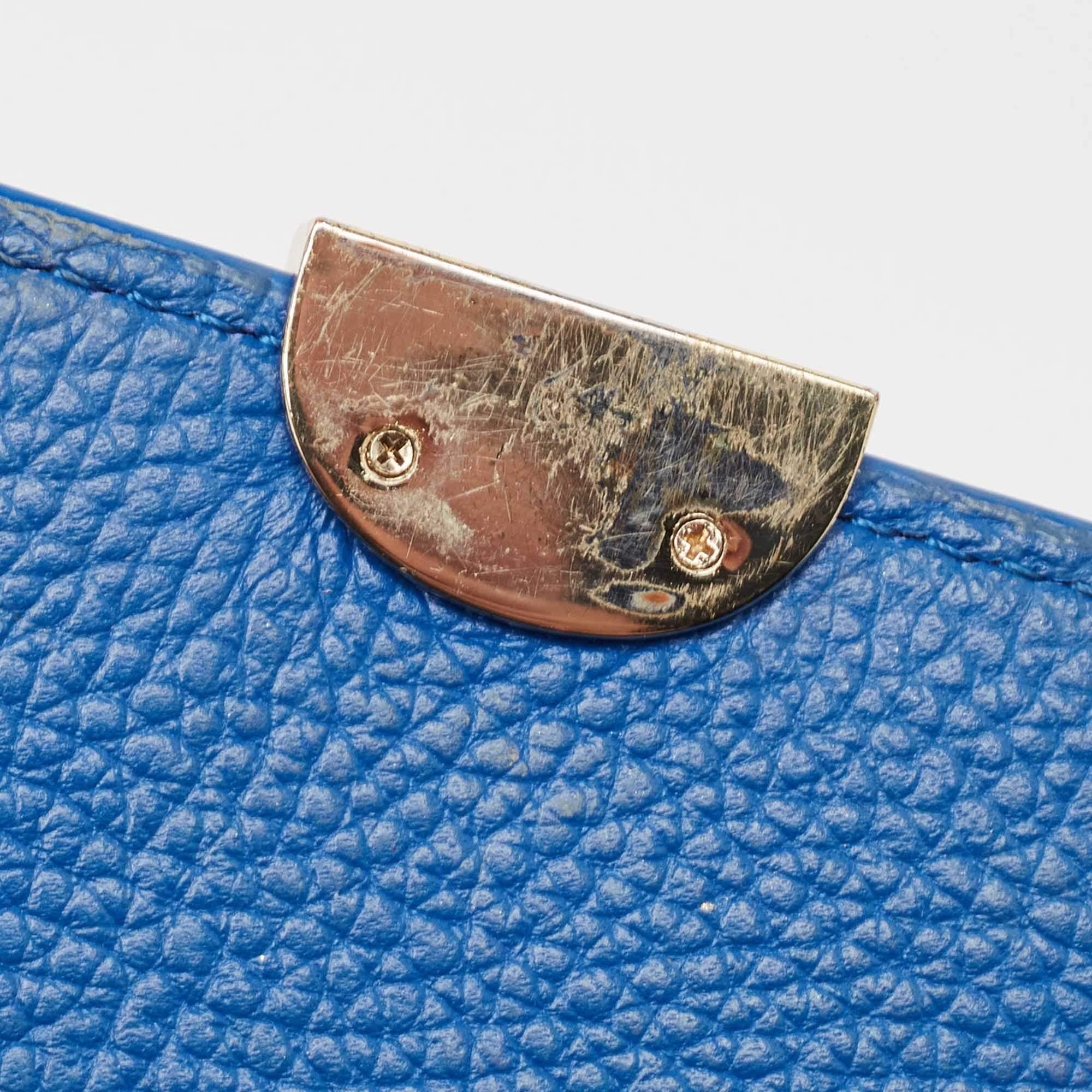 Aigner Bolso de Asa Superior Genoveva M de Piel Repujada Azul en venta 3