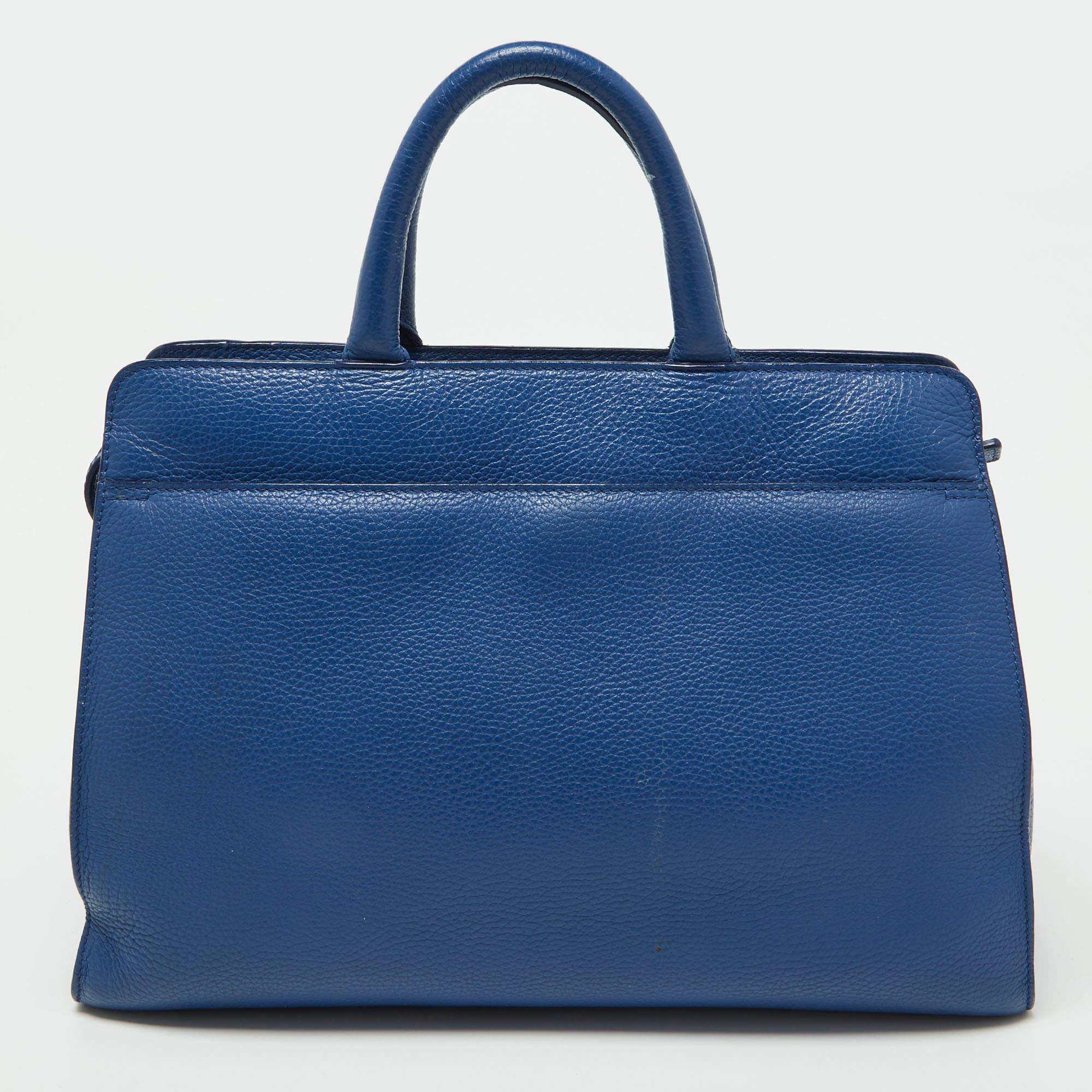 Aigner Blaue Cybill-Tasche aus Leder Damen