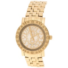 Aigner Champagne Gold Plated Stainless Steel A26337 Women's Wristwatch 36MM