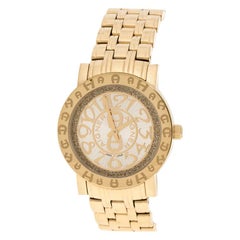 Aigner Champagne Gold Plated Stainless Steel A26337 Women's Wristwatch 36MM