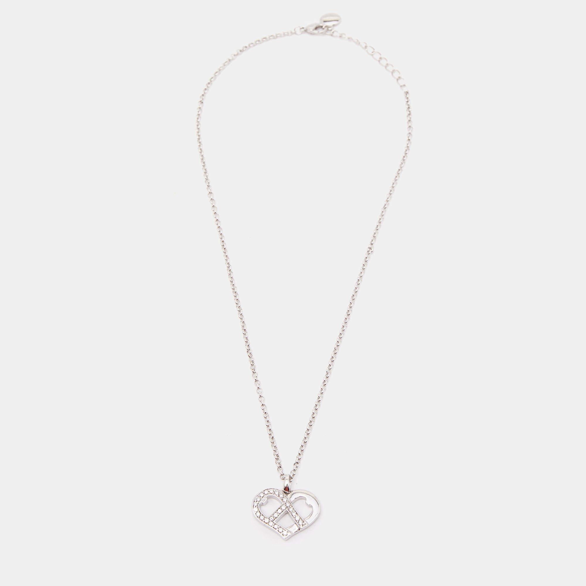 aigner necklace silver