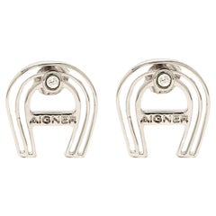 Aigner Crystal Boucles d'oreilles argent sterling