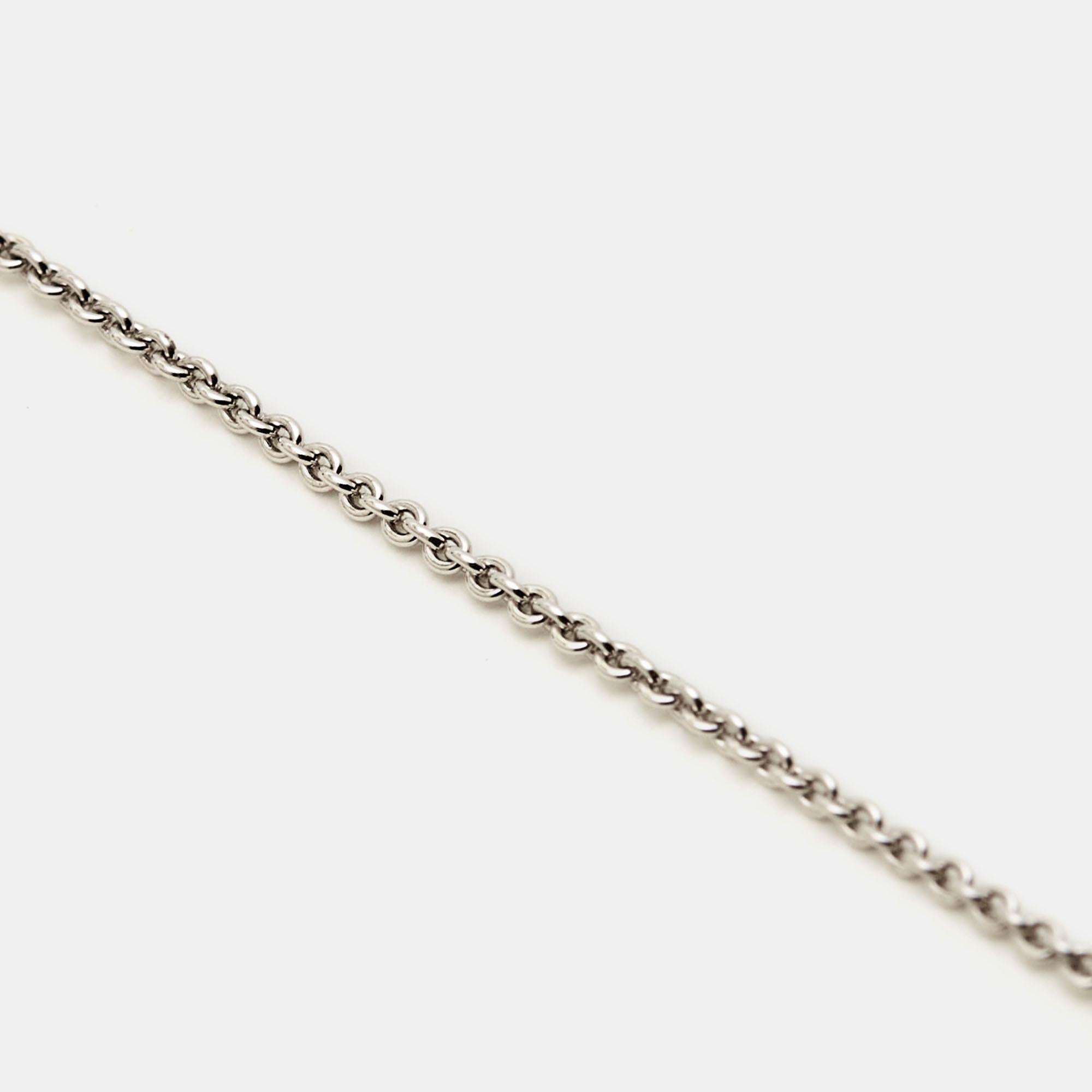 Aigner Crystal Sterling Silver Necklace Set For Sale 5