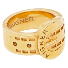 Aigner Anello con fibbia per cintura in oro misura 53