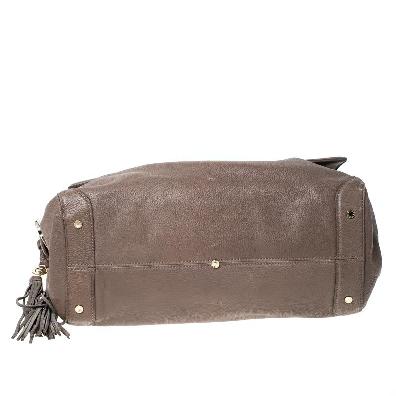 Hellbraune Henkeltasche aus Leder von Aigner Damen
