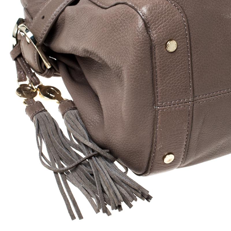 Hellbraune Henkeltasche aus Leder von Aigner 4