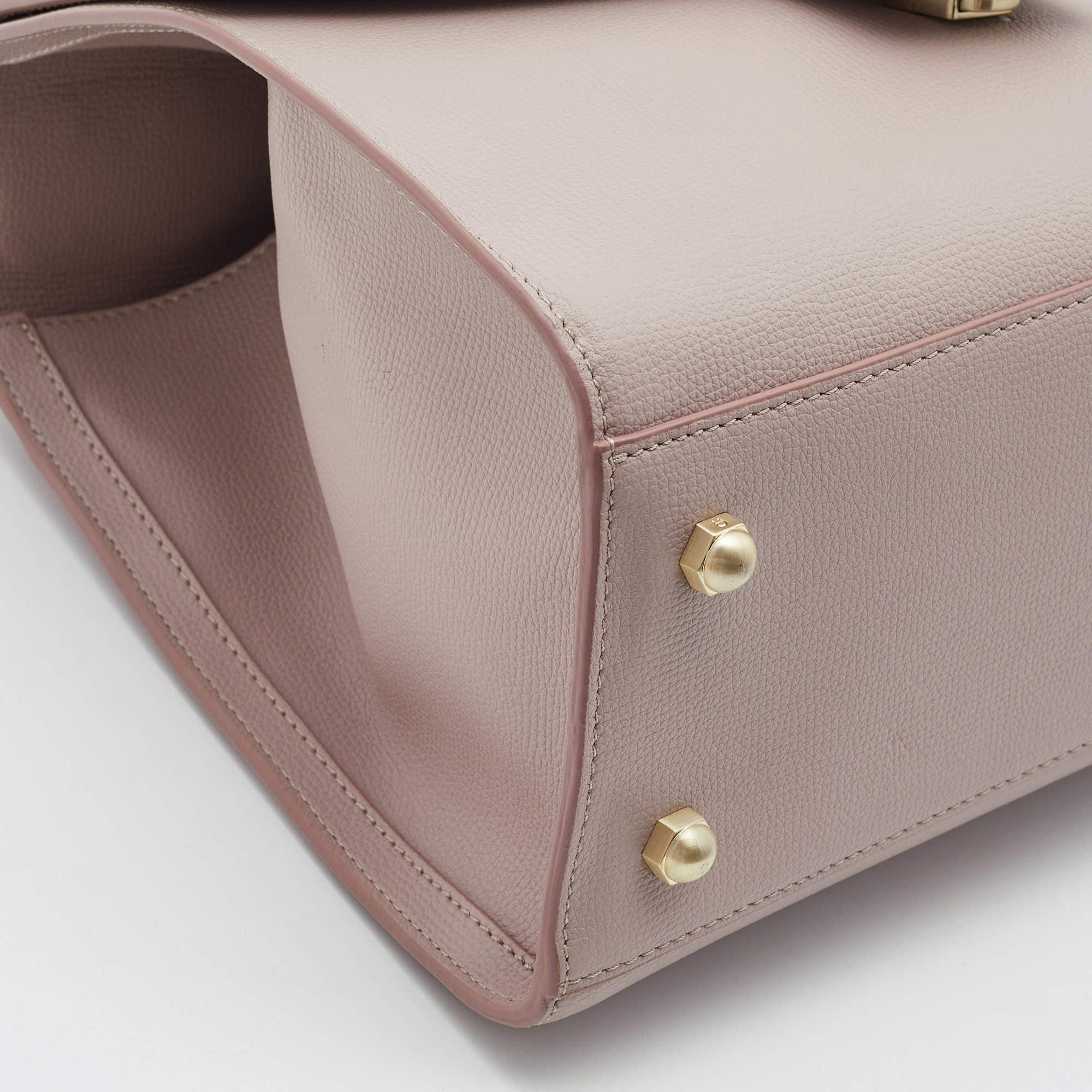 Aigner - Sac à main Jada en cuir lilas 7