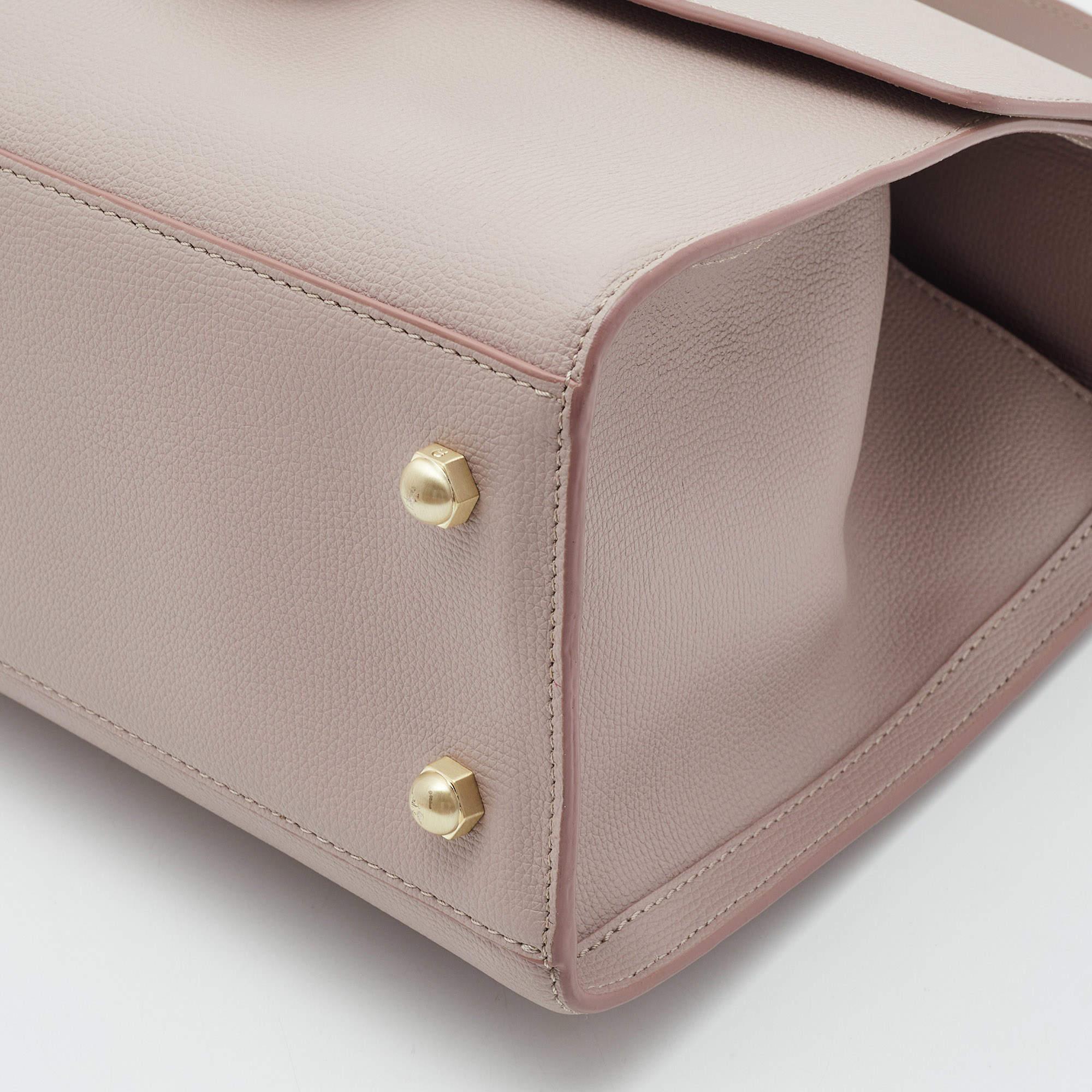 Aigner Lilac Leather Jada Top Handle Bag 8