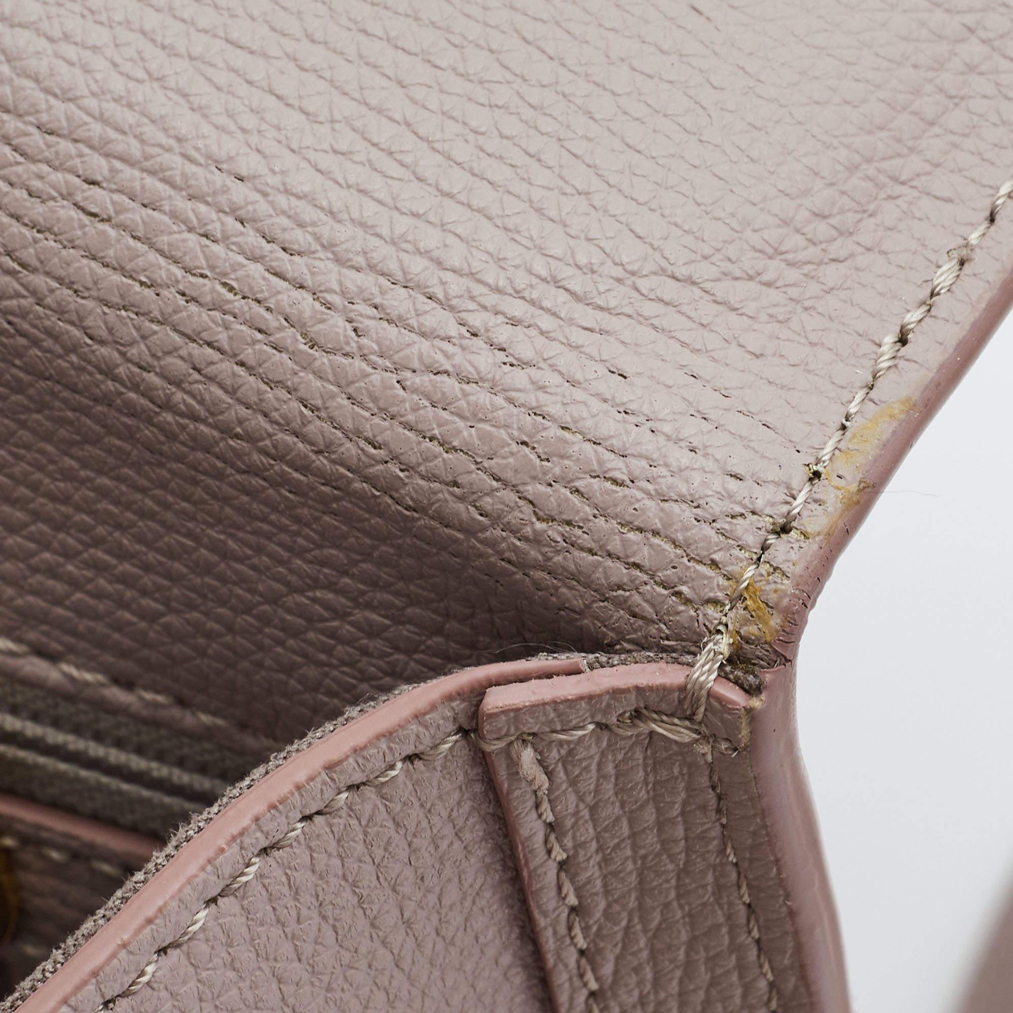 Aigner Lilac Leather Jada Top Handle Bag 11