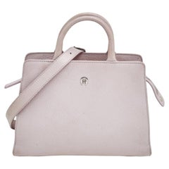 Used Aigner Lilac Leather Tote