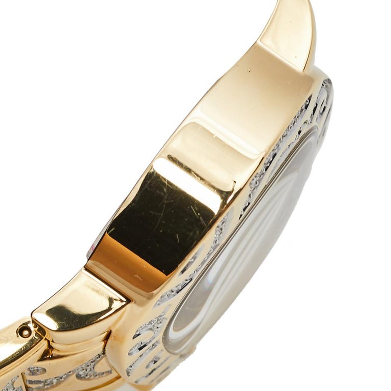 Aigner Mother of Pearl Gold Plated Genua Due A31600 Women's Wristwatch 33  mm at 1stDibs | aigner a31600, aigner genua due a31600, aigner diamond watch