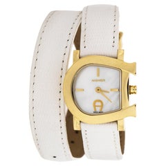 Aigner Mother of Pearl Gold Plated Stainless Steel Women's Wristwatch 27 mm