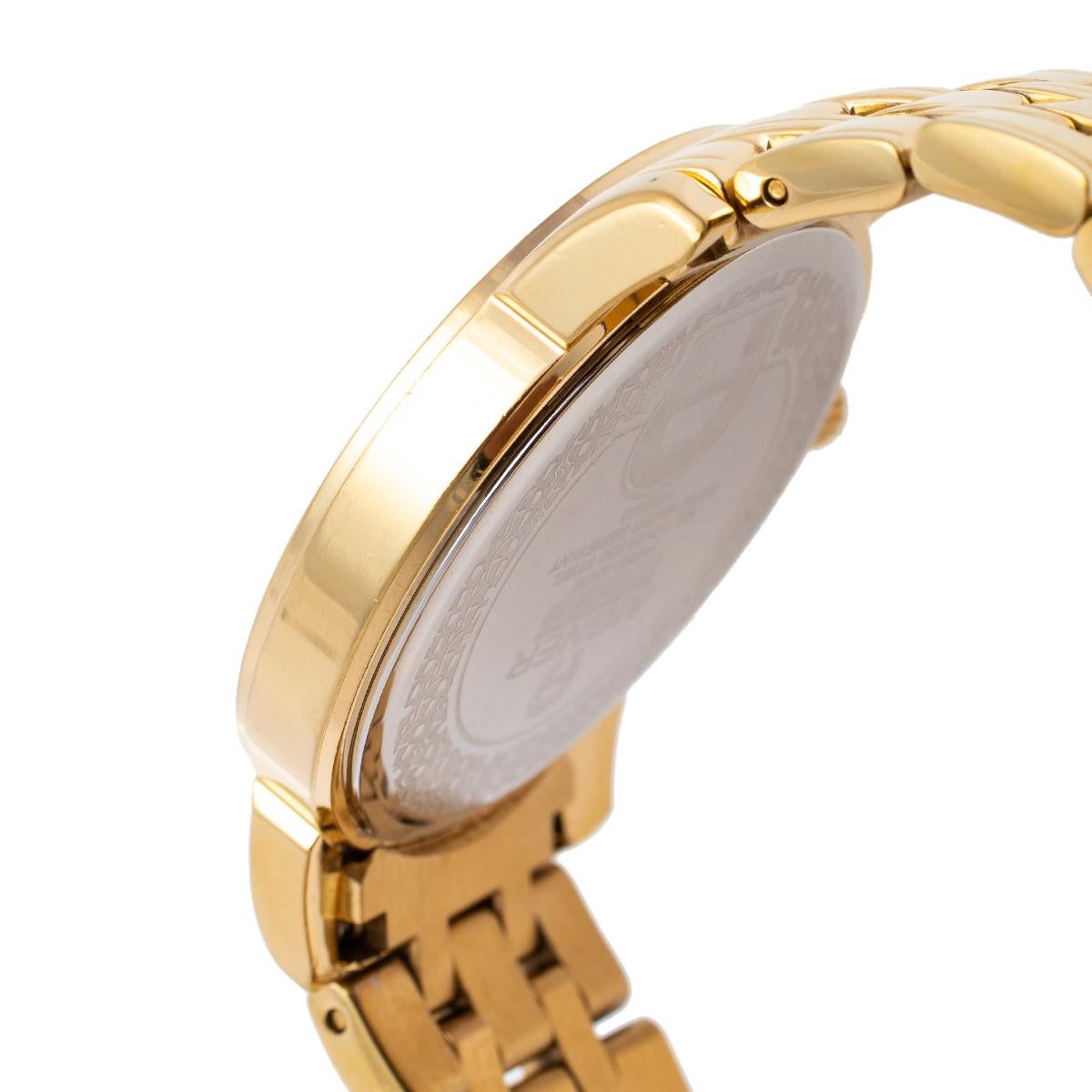 Cortina Damenarmbanduhr 36 mm aus perlmuttfarbenem Edelstahl von Aigner 2