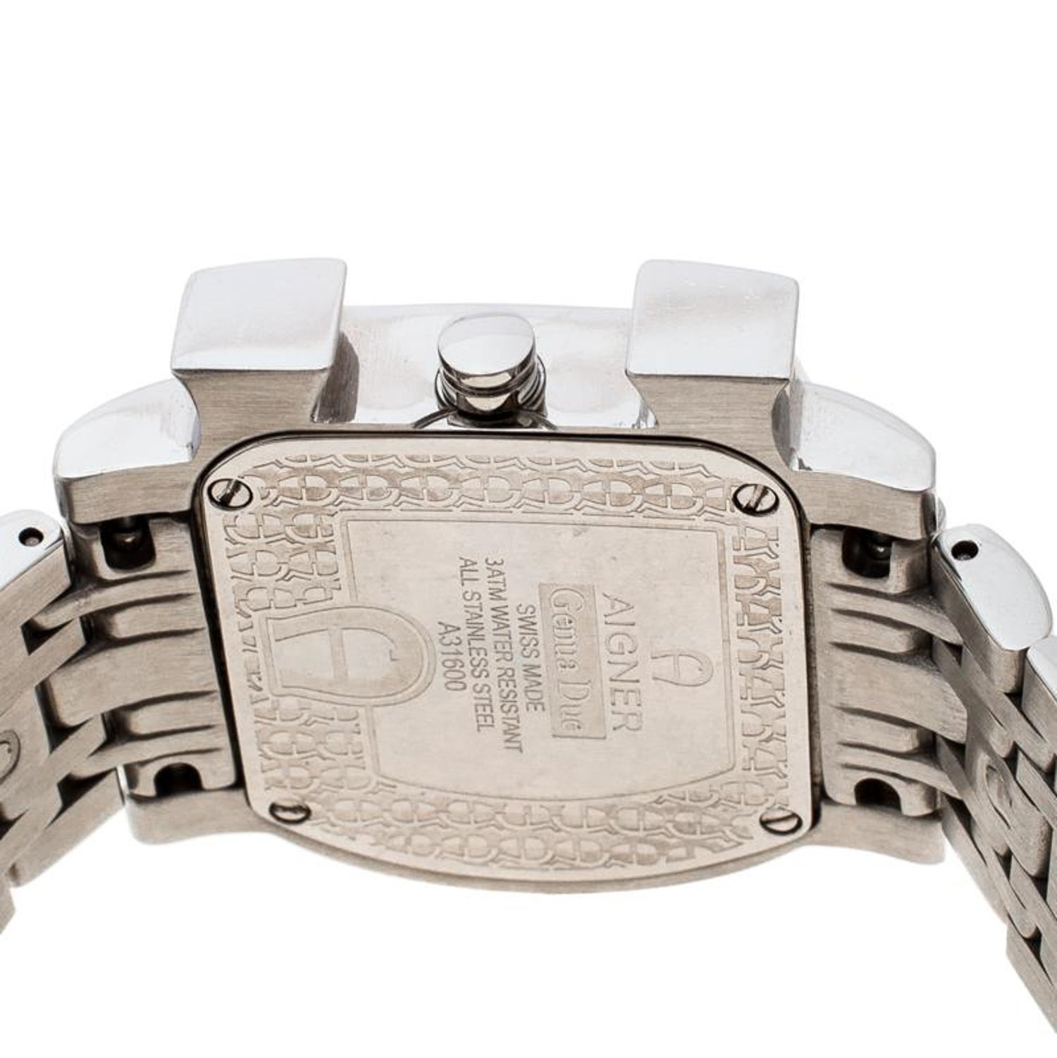 Aigner Mother Of Pearl Stainless Steel Genua Due A31600 Women S Wristwatch 31 Mm For Sale At 1stdibs