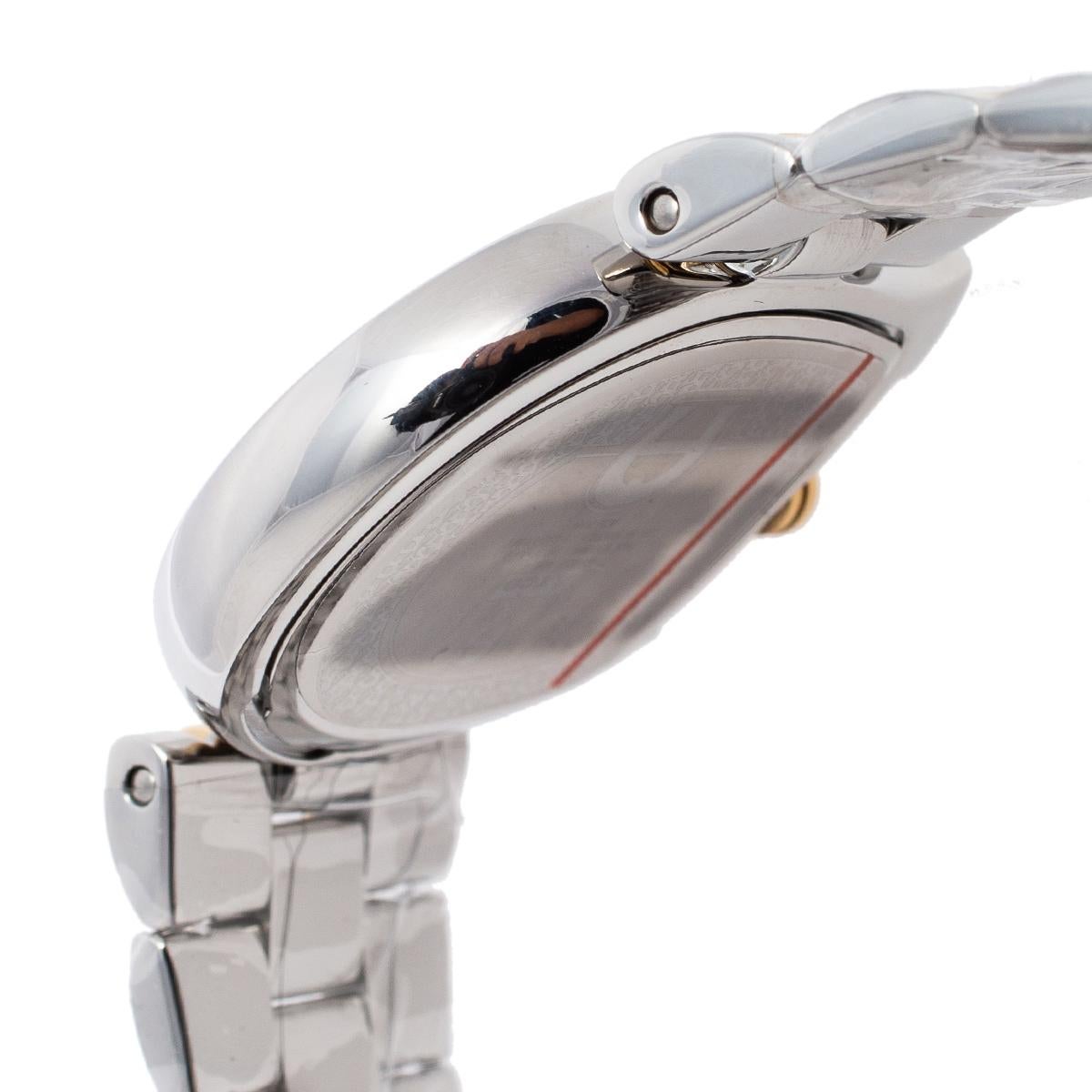 Aigner Mother Of Pearl Two-Tone Stainless Steel Arco Women's Wristwatch 32 mm In Excellent Condition In Dubai, Al Qouz 2