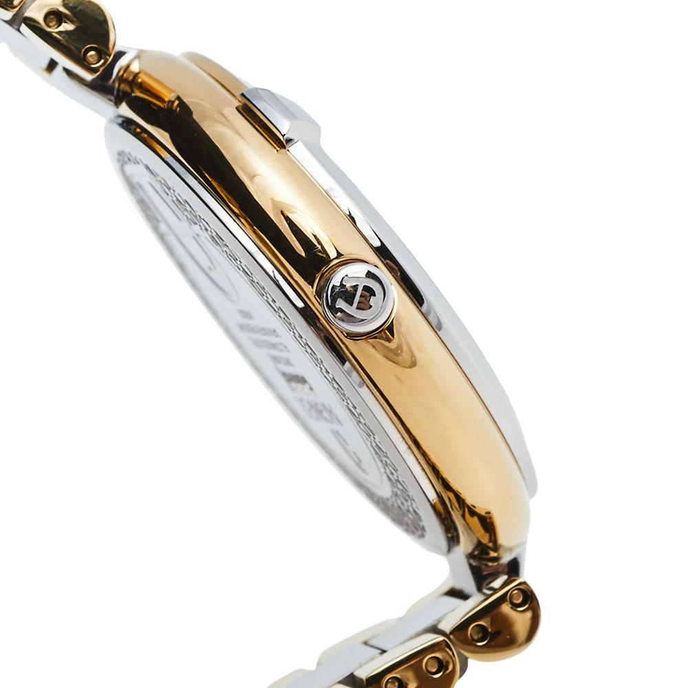 Aigner Perlmutt zweifarbige Gorizia Damenarmbanduhr aus Edelstahl 33 mm im Zustand „Gut“ in Dubai, Al Qouz 2