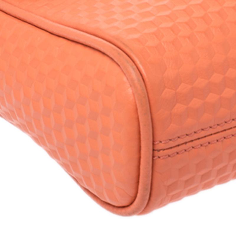 Women's Aigner Orange Leather Genoveva Pochette Crossbody Bag