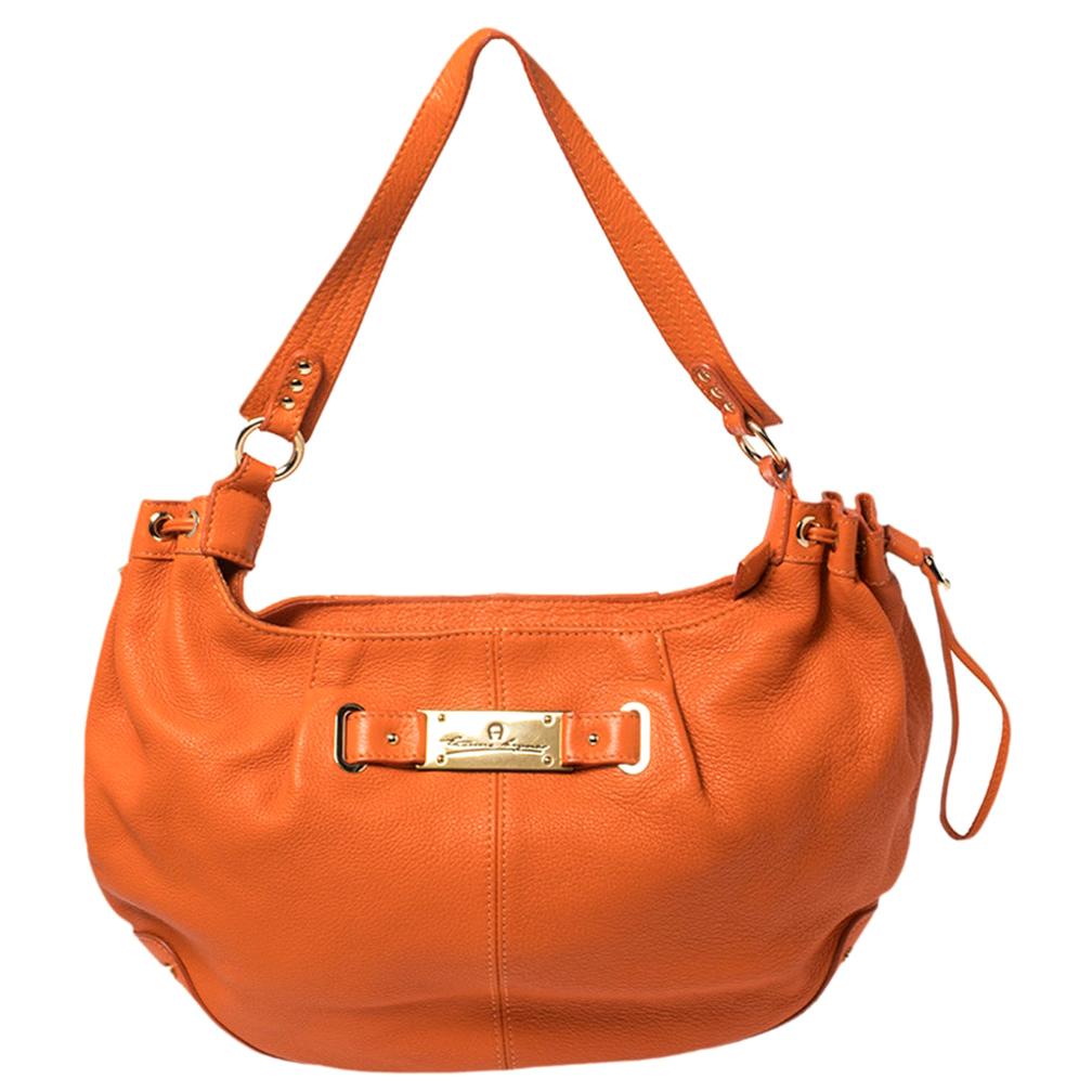 orange hobo bag