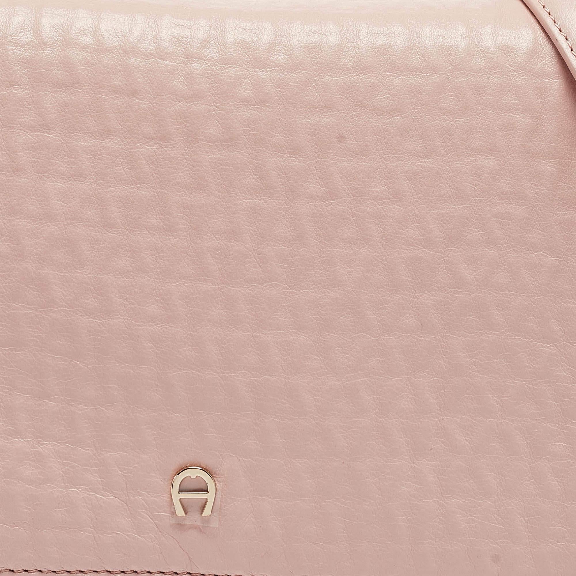 De las mujeres Bolso cruzado con solapa de piel rosa Aigner