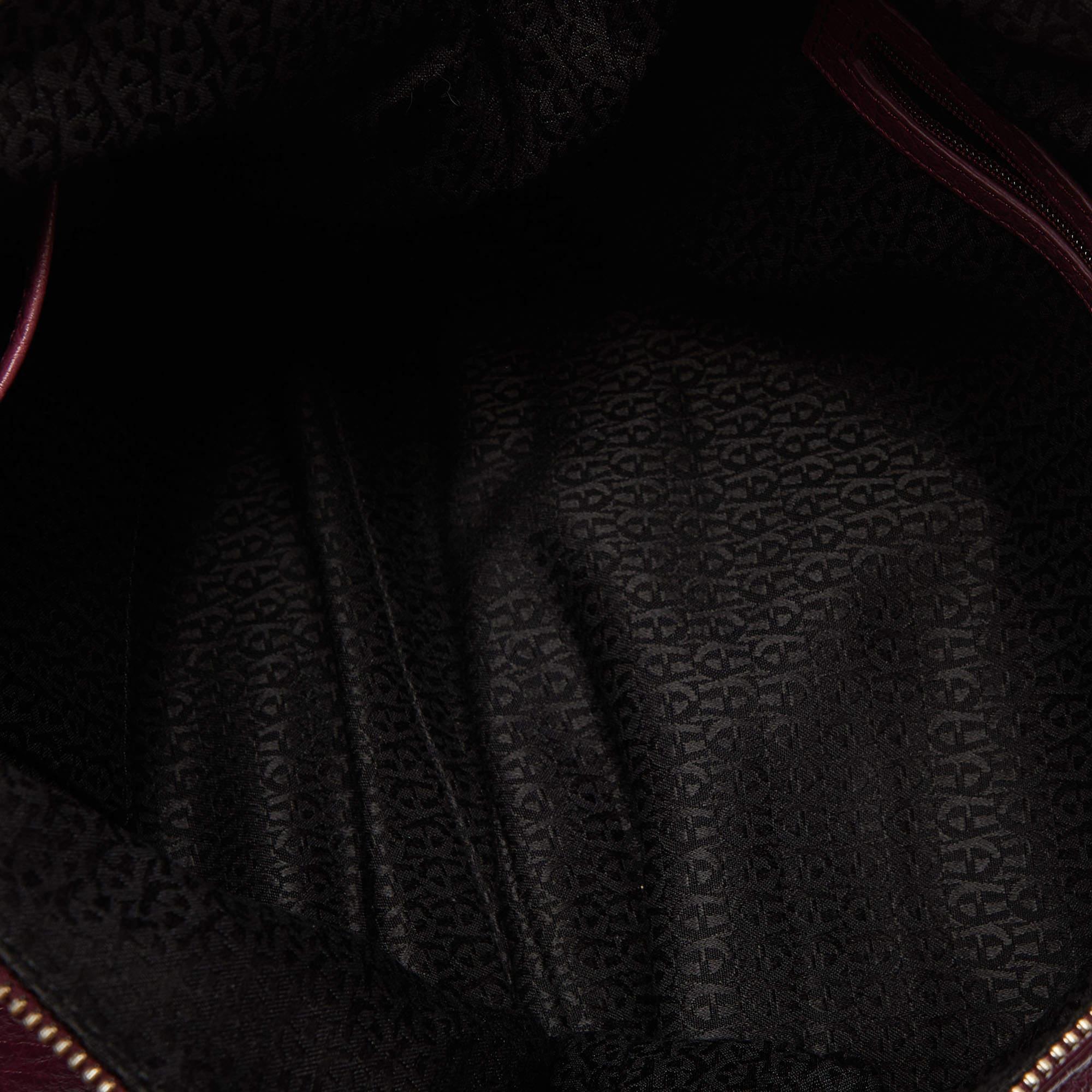 Aigner Pink Leather Zip Hobo For Sale 2
