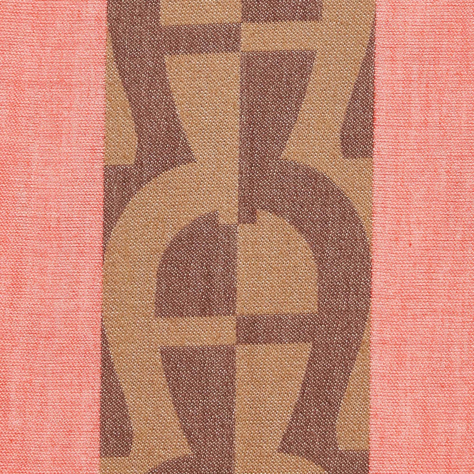 Rosso Stola in cotone a righe Monogram rossa di Aigner in vendita