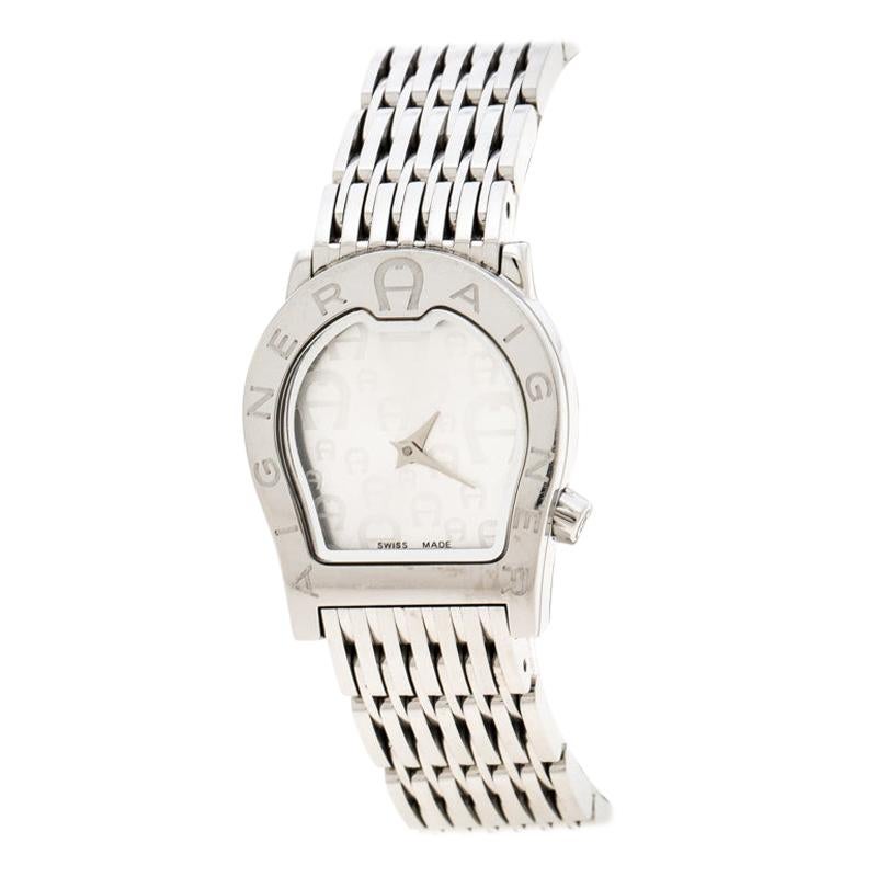Aigner Silver Stainless Steel Ravenna Nuovo A25200 Women's Wristwatch 24 mm  For Sale at 1stDibs | aigner ravenna timepiece, aigner ravenna