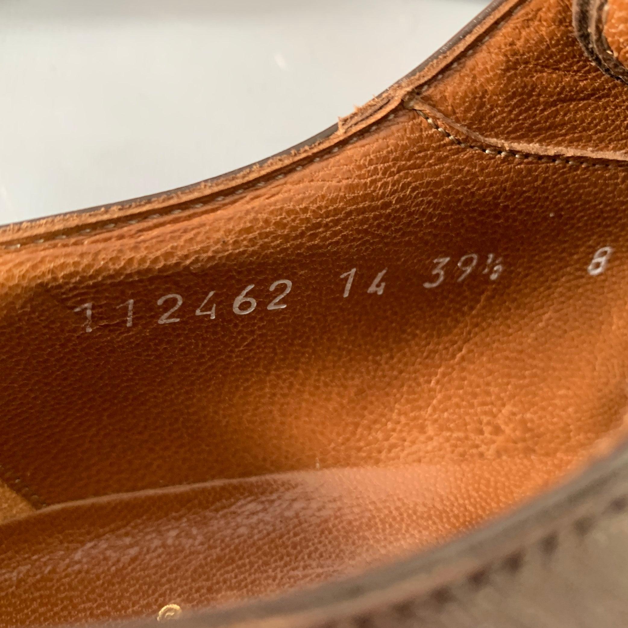 AIGNER Size 9.5 Brown Leather Monk Strap Loafers Shoes For Sale 4