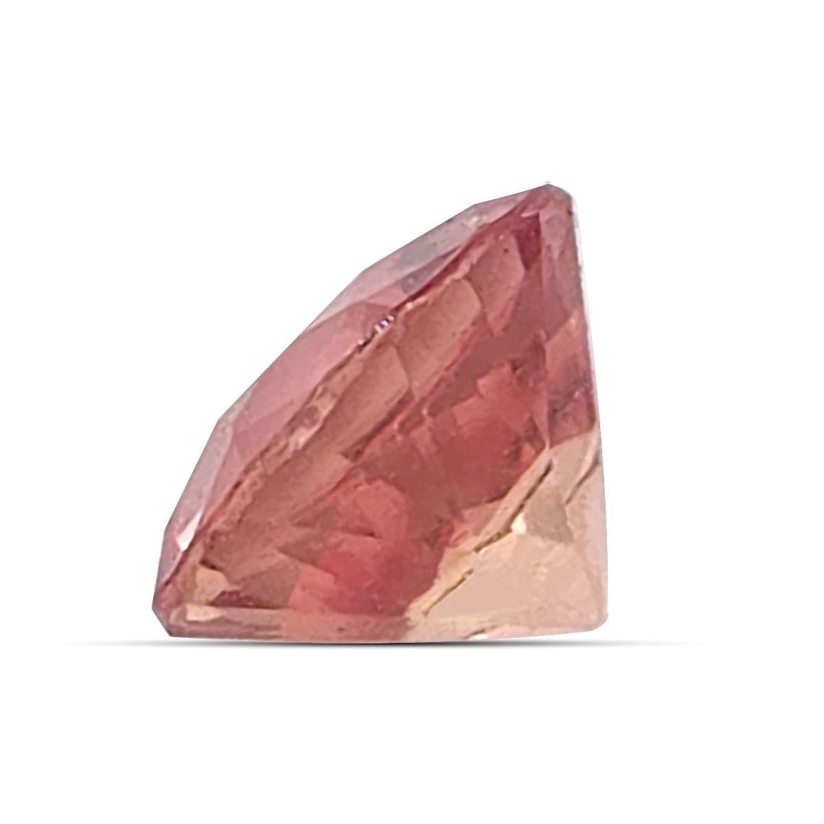 AIGS Certified Unheated Padparadscha Sapphire 0.41 Carat, Authentic Padparadscha In New Condition For Sale In Los Angeles, CA