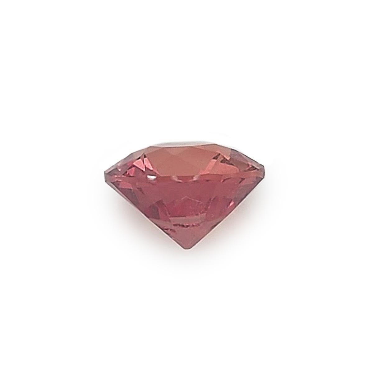 AIGS Certified 0.44 Carats Brown-Orange Sapphire In New Condition For Sale In Los Angeles, CA