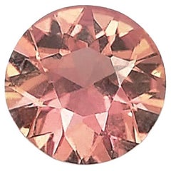 AIGS Certified 0.45 Carats Brownish Orange Sapphire 